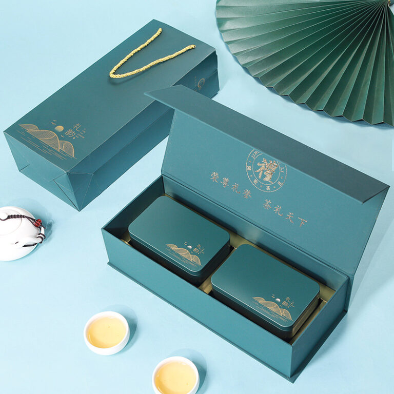 tea leaves gift box packaging set