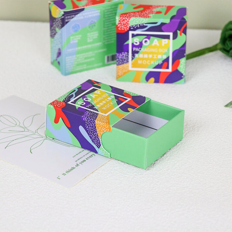 rigid gift box for soap with drawer